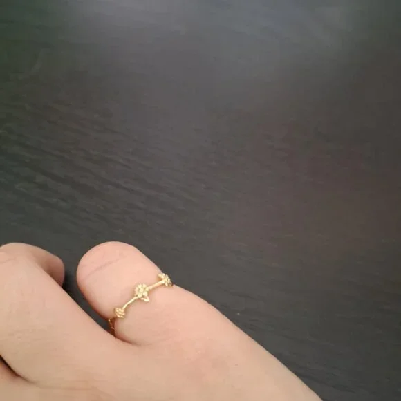 Catbird Flower Garland Ring sz 5 - Picture 1 of 5